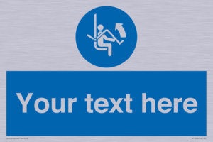 Custom Mandatory: Open safety bar of chairlift